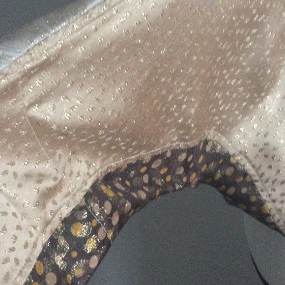 Rapsodia Metallic thread Multi fabrics Boho top - Picture 8 of 8